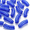 Transparent Crackle Acrylic Beads, Curved Tube, Medium Blue, 35x11.5x13.5mm, Hole: 3.5mm, about 148pcs/500g