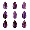 Natural Amethyst Cabochons, Teardrop, 28~29x15~17x6~9mm