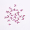 3D Resin Cabochons, Nail Art Studs, Nail Art Decoration Accessories, Butterfly, Violet, 7.5x7~8x2~3mm