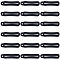 Gorgecraft 70Pcs Anti-Lost Silicone Pendant, for Electronic Stylus & Lighter Making, Black, 31.5x7x9mm, Hole: 3mm, Inner Diameter: 24mm