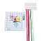 Flower Pattern DIY Cross Stitch Beginner Kits, Stamped Cross Stitch Kit, Including 11CT Printed Fabric, Embroidery Thread & Needles, Instructions, Colorful, 195~198x195~204x1mm