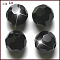 Imitation Austrian Crystal Beads, Grade AAA, K9 Glass, Faceted(32 Facets), Round, Black, 8mm, Hole: 0.9~1.4mm