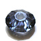 Imitation Austrian Crystal Beads, Grade AAA, K9 Glass, Faceted, Flat Round, Prussian Blue, 6x3.5mm, Hole: 0.7~0.9mm