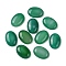 Natural Agate Cabochons, Dyed & Heated, Oval, Dark Green, 25x18x5.5mm