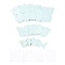 3D Plastic Wall Stickers, with Adhesive Tape, for Home Living Room Bedroom Wall Decorations, Butterfly, Light Cyan, 23~55x30~70x0.2mm, 48pcs/set