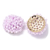 Glass Seed Beaded Cabochons FIND-G058-02C-2
