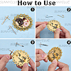 8Pcs 2 Colors Alloy Brooch Convert Pendant Hooks FIND-SC0019-07A-6