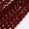 Glass Beads Strands EGLA-E010-5x7mm-06-2