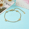 304 Stainless Steel Link Chains Bracelet BJEW-JB06522-4