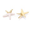 304 Stainless Steel and Resin Pendants X-STAS-T068-95G-2