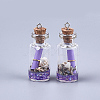 Glass Wishing Bottle Pendant Decorations A-GLAA-S181-02A-2