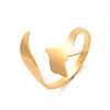 304 Stainless Steel Open Cuff Rings RJEW-Q808-02F-G-1
