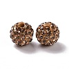 Polymer Clay Rhinestone Beads RB-K050-10mm-C27-4