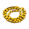 Electroplate Opaque Color Glass Beads Strands EGLA-Q127-A01-02B-2
