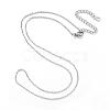 Tarnish Resistant 304 Stainless Steel Necklaces NJEW-E080-10P-1