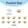 1 Bag Pointed Back Glass Rhinestone Cabochons RGLA-TADJ0001-01A-07-3