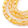Electroplate Glass Beads Strands EGLA-D031-01Q-3
