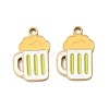 304 Stainless Steel Enamel Pendants STAS-G360-04G-09-1