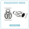 90Pcs Tibetan Style Alloy Cord End TIBE-LP0001-03-2