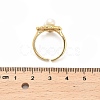 Brass Enamel Cuff Rings RJEW-K291-04G-03-5