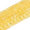 Crackle Transparent Glass Beads Strands GLAA-N062-4mm-08-1
