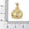 Brass Micro Pave Cubic Zirconia Pendants KK-A260-07C-G-3