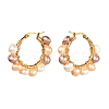 4 Pairs Vintage Natural Pearl Beads Earrings for Girl Women EJEW-JE04643-5