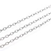 Tarnish Resistant 304 Stainless Steel Cable Chains X-CHS-R002-0.4mm-1