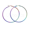 304 Stainless Steel Big Hoop Earrings EJEW-G260-02G-M-1