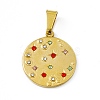 Rhinestone Pendants STAS-P315-13G-1