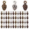 SUNNYCLUE 90Pcs 3 Colors Tibetan Style Alloy Pendants FIND-SC0004-52-1