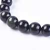 Natural Rainbow Obsidian Stretch Bracelets BJEW-F315-6mm-2