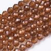 Natural Orange Garnet Beads Strands G-R462-029A-1