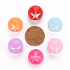 1-Hole Transparent Acrylic Buttons TACR-S154-51B-3