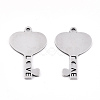 Non-Tarnish Valentine's Day 201 Stainless Steel Pendants STAS-S081-085-2