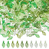 500Pcs 5 Colors Transparent Acrylic Charms TACR-DC0001-13-1