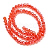 Transparent Electroplate Glass Beads Strands EGLA-A039-T4mm-A14-2