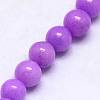 Natural Mashan Jade Round Beads Strands G-D263-8mm-XS24-2