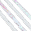 Sparkle Polyester Lace Ribbons OCOR-WH0090-67B-1