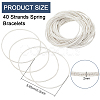 40 Strands Spring Bracelets TWIR-BC0001-51S-2