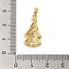 Brass Micro Pave Cubic Zirconia Pendants KK-K385-127G-4