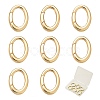 8Pcs Brass Spring Gate Rings KK-SC0003-45-1