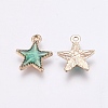 Alloy Enamel Charms X-ENAM-O027-04C-2