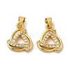 Brass Cubic Zirconia Pendant KK-K273-03-2