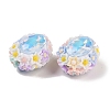Handmade Luminous Polymer Clay Rhinestone Beads CLAY-H003-05F-3