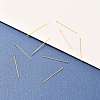Brass Flat Head Pins KK-F824-114A-G-3