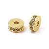 Rack Plating Brass Micro Pave Cubic Zirconia Beads KK-F879-15G-01-1