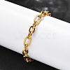 304 Stainless Steel Figaro Chains Bracelets for Men Women BJEW-R021-07G-1