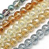 Electroplate Glass Beads Strands EGLA-J001-8mm-M-1