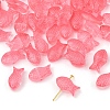 50Pcs Transparent Spray Painted Glass Beads GLAA-FS0002-06H-1